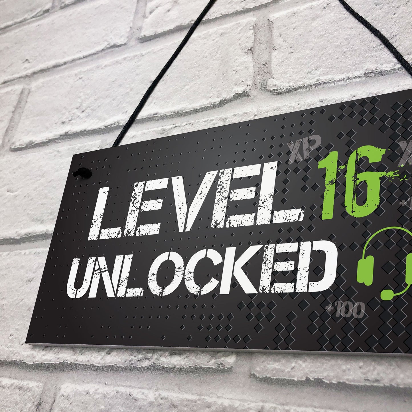 Funny 16th Birthday Gift For Son Brother Gaming Sign Gamer Gift