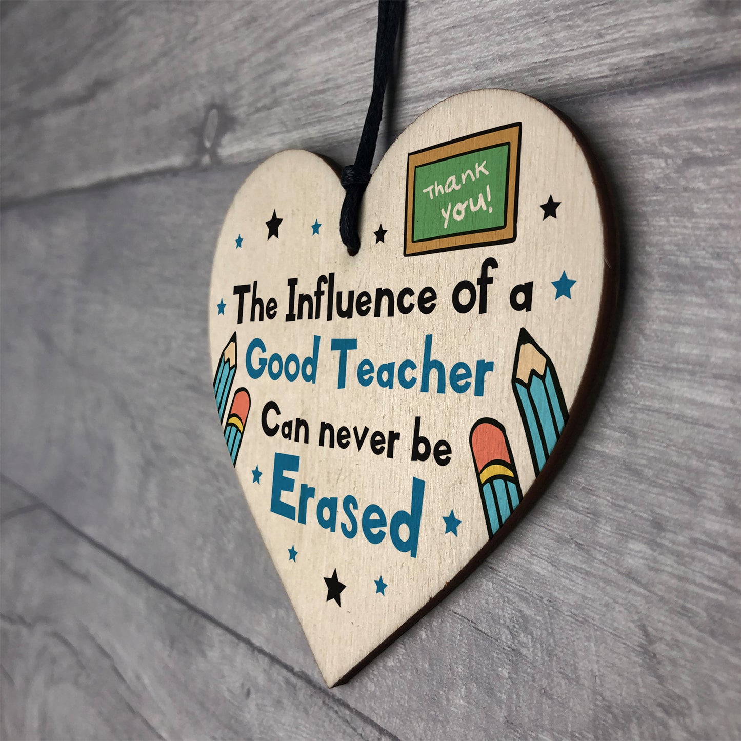 Gift For Teacher Plaque Thank You Gifts Wood Heart Leaving Gift