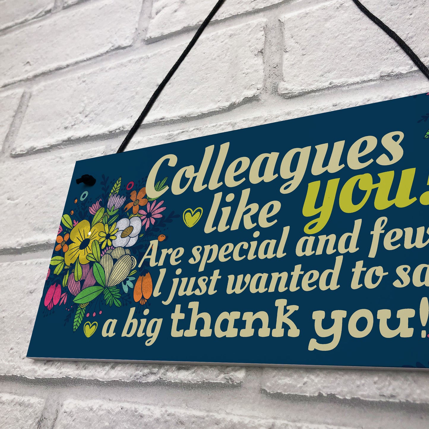 Colleague Gift Plaque Friendship Friend Sign Thank You Work