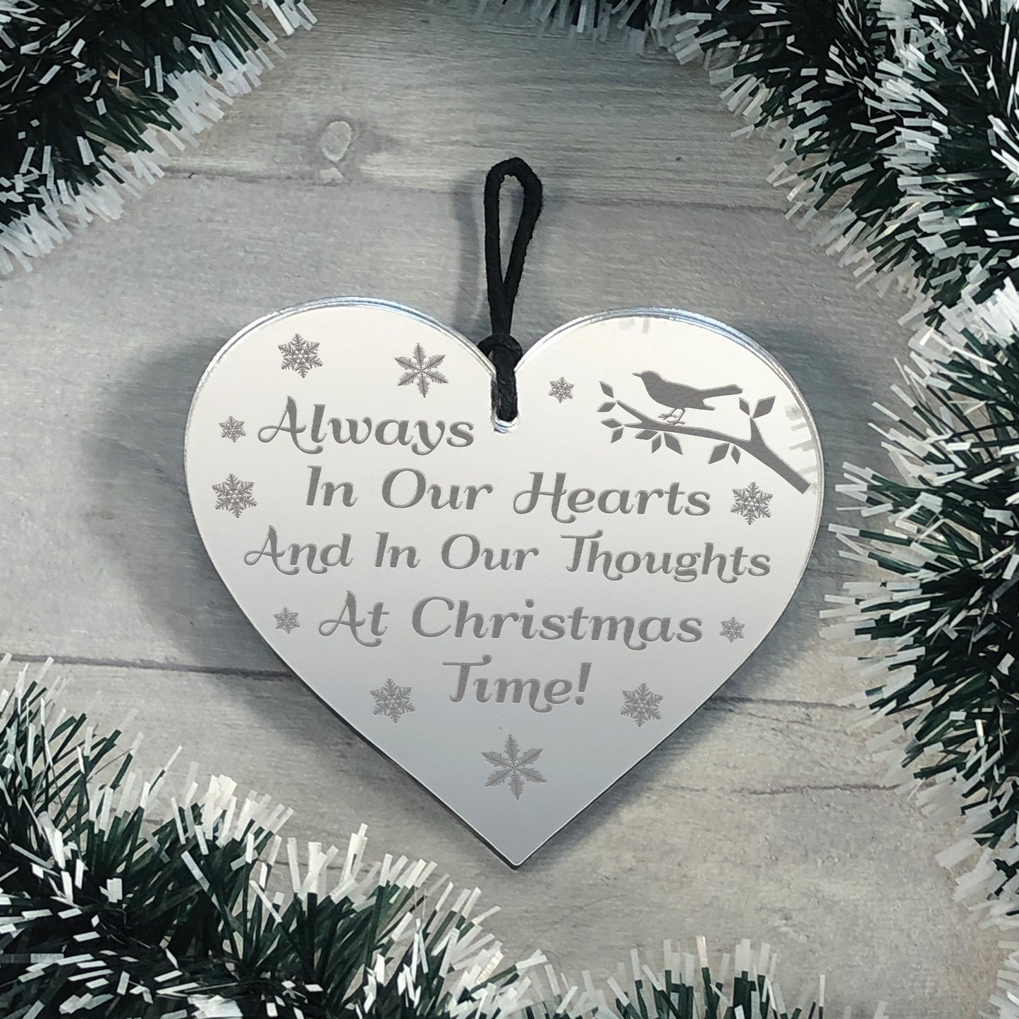 Always In Our Hearts ENGRAVED Memorial Gift Mum Dad Nan