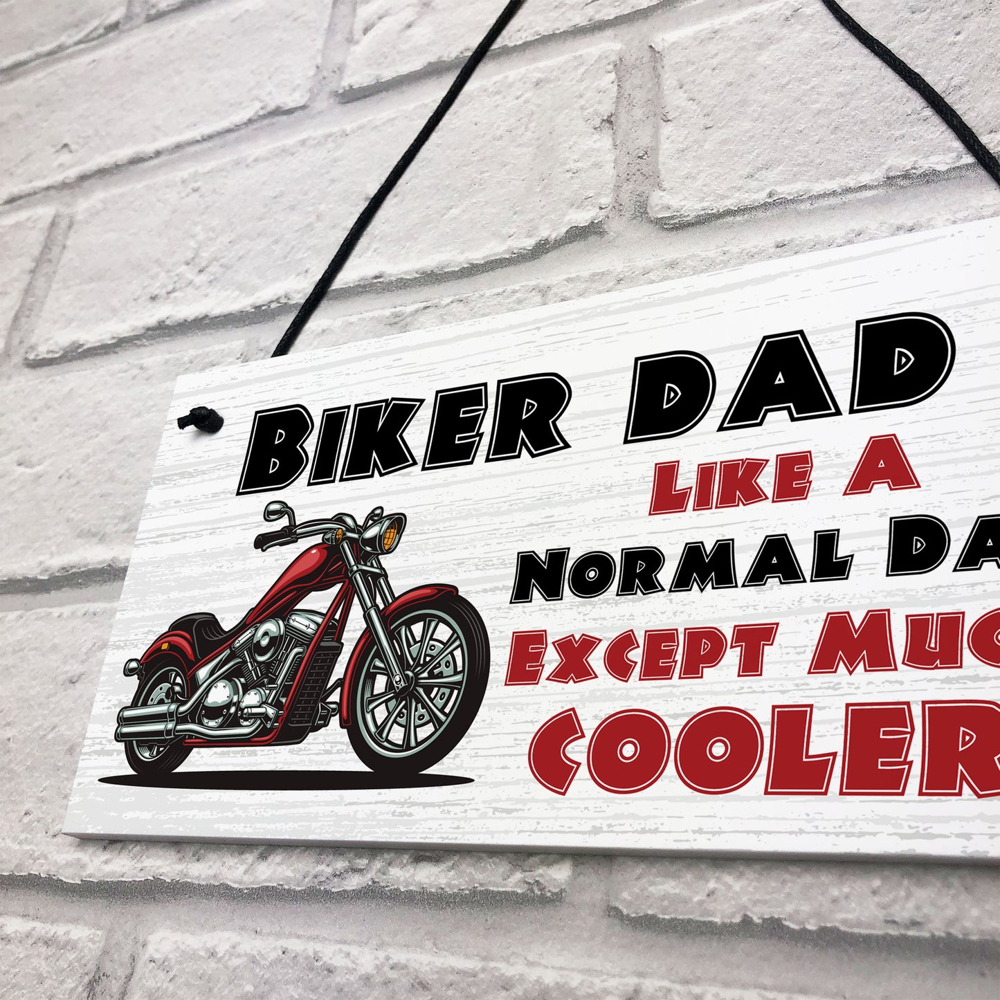 Funny Biker Dad Sign Biker Gift Dad Gift For Birthday Christmas