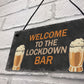 The LOCKDOWN Bar Funny Quarantine Plaques Novelty Home Bar Sign