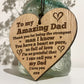I Love You Dad Gift Engraved Heart Sign For Birthday Fathers Day