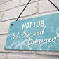 Novelty Hot Tub Signs For Garden Home Decor Gifts For Hot Tub