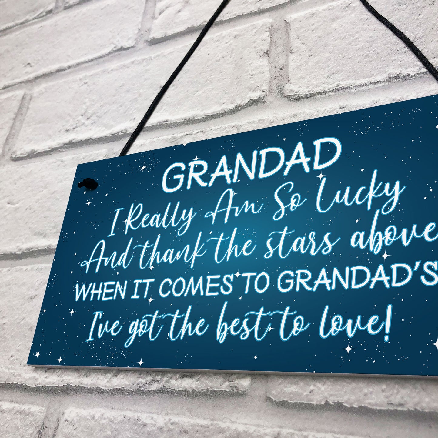 Thank You Grandad Gift For Birthday Christmas Hanging Sign