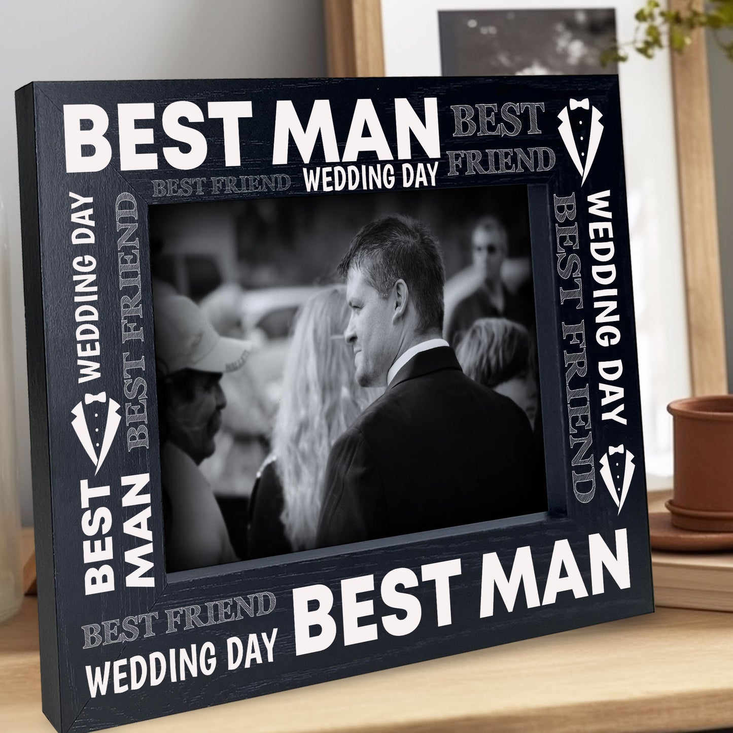 Best Man Photo Frame Thank You Keepsake Gift Wedding Day Gift