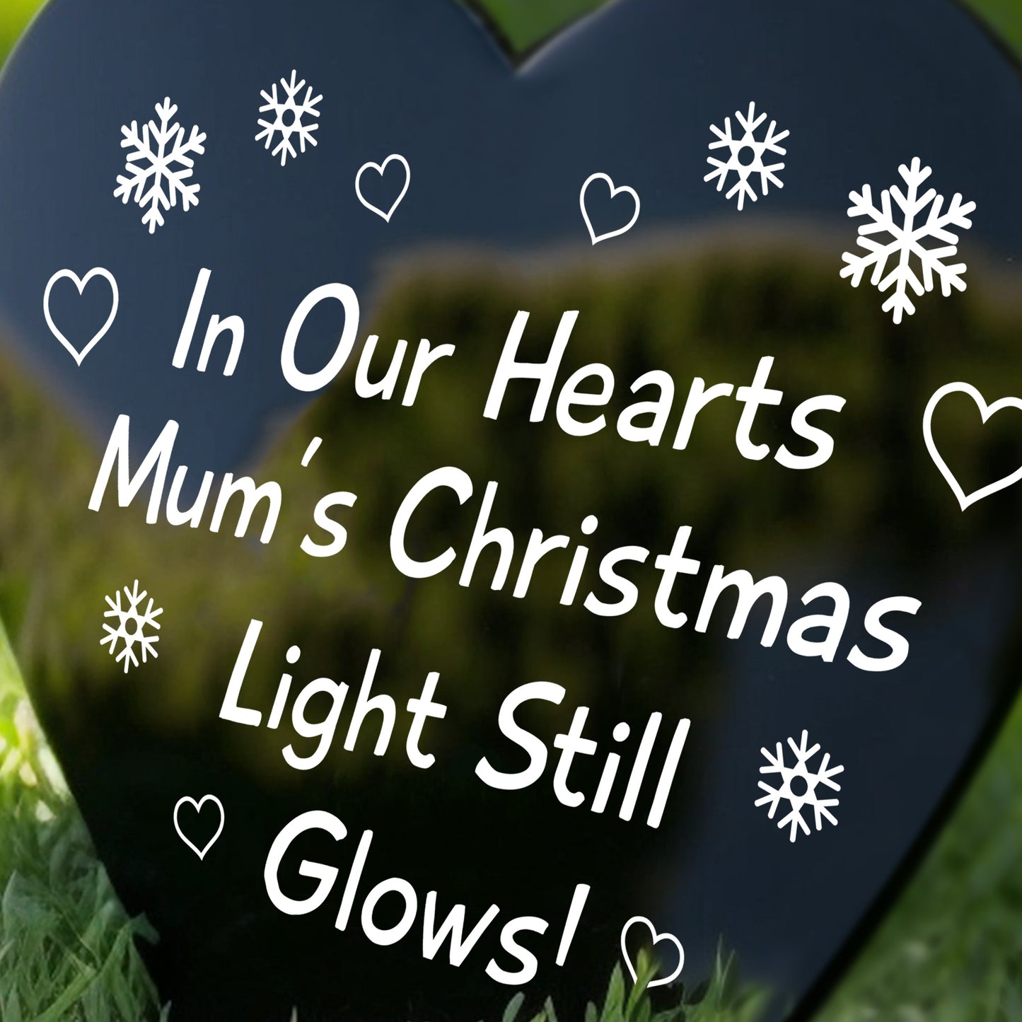 Mum Christmas Grave Marker Memorial Graveside Decorations