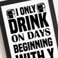 Funny Bar Signs FRAMED Print Bar Signs For Home Bar Man Cave