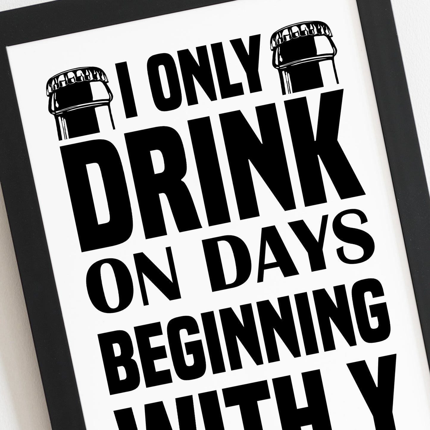 Funny Bar Signs FRAMED Print Bar Signs For Home Bar Man Cave