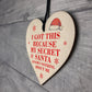 Secret Santa Gift Idea For Him Her Wood Heart Men Women