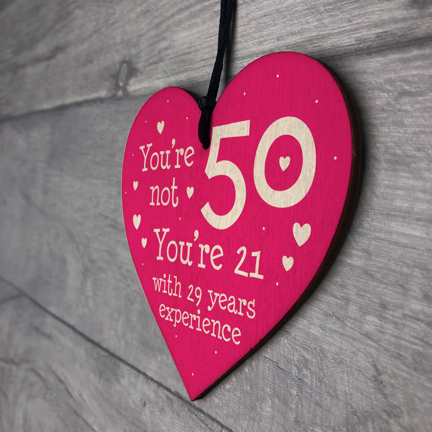 Perfect 50th Birthday Gift for Mum Nan Sister Heart Funny
