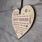 Best Friend Plaque Wood Heart Friendship Sign Best Friend Xmas