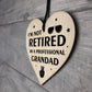 Gift For Grandad Birthday Fathers Day Funny Humour Wood Heart