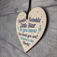 Baby Shower Party Gift Baby Girl Boy Wooden Heart Mum Dad Gift
