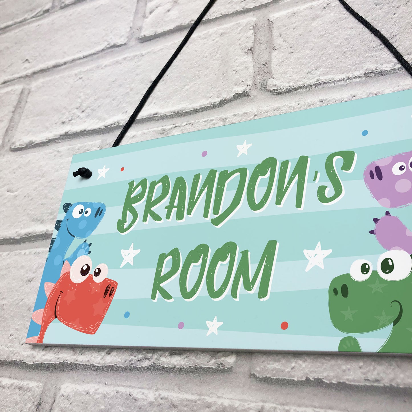 Dinosaur Bedroom Nursery Sign Christmas Birthday Gift For Son