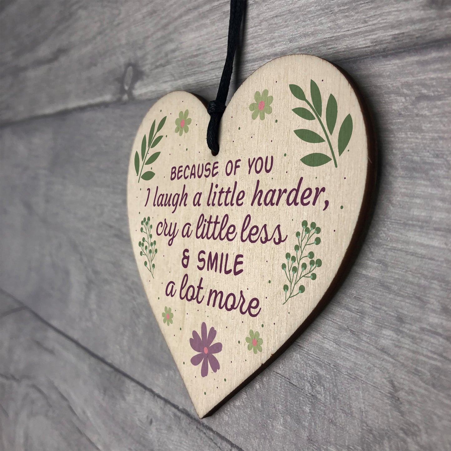 Best Friend Gift Wooden Heart Friendship Birthday Keepsake