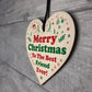 Best Friend Heart Hanging Sign Christmas Decoration Friend Gifts