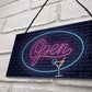 NEON EFFECT Open Sign For Bar Man Cave Pub Club Home Decor