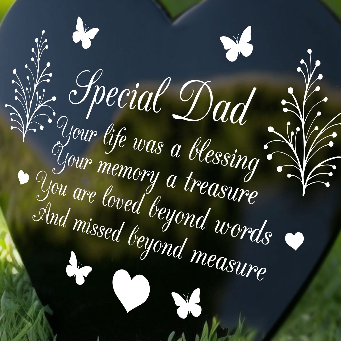 Dad Graveside Plaque Grave Marker Memorial Remembrance Decor