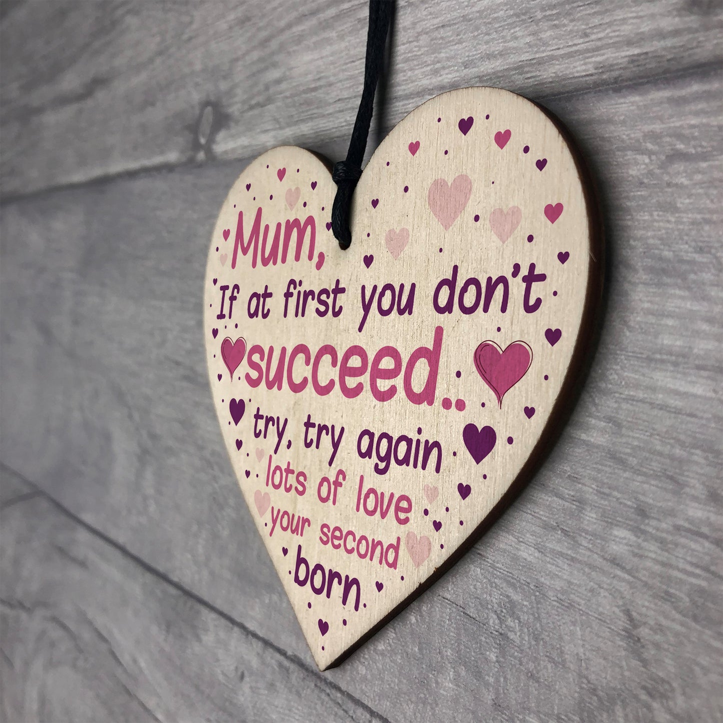 Funny Joke Mothers Day Gift From Daughter Son Wooden Heart Gift