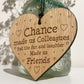 Colleague Gift Oak Wood Heart Leaving Job Gift For Friend