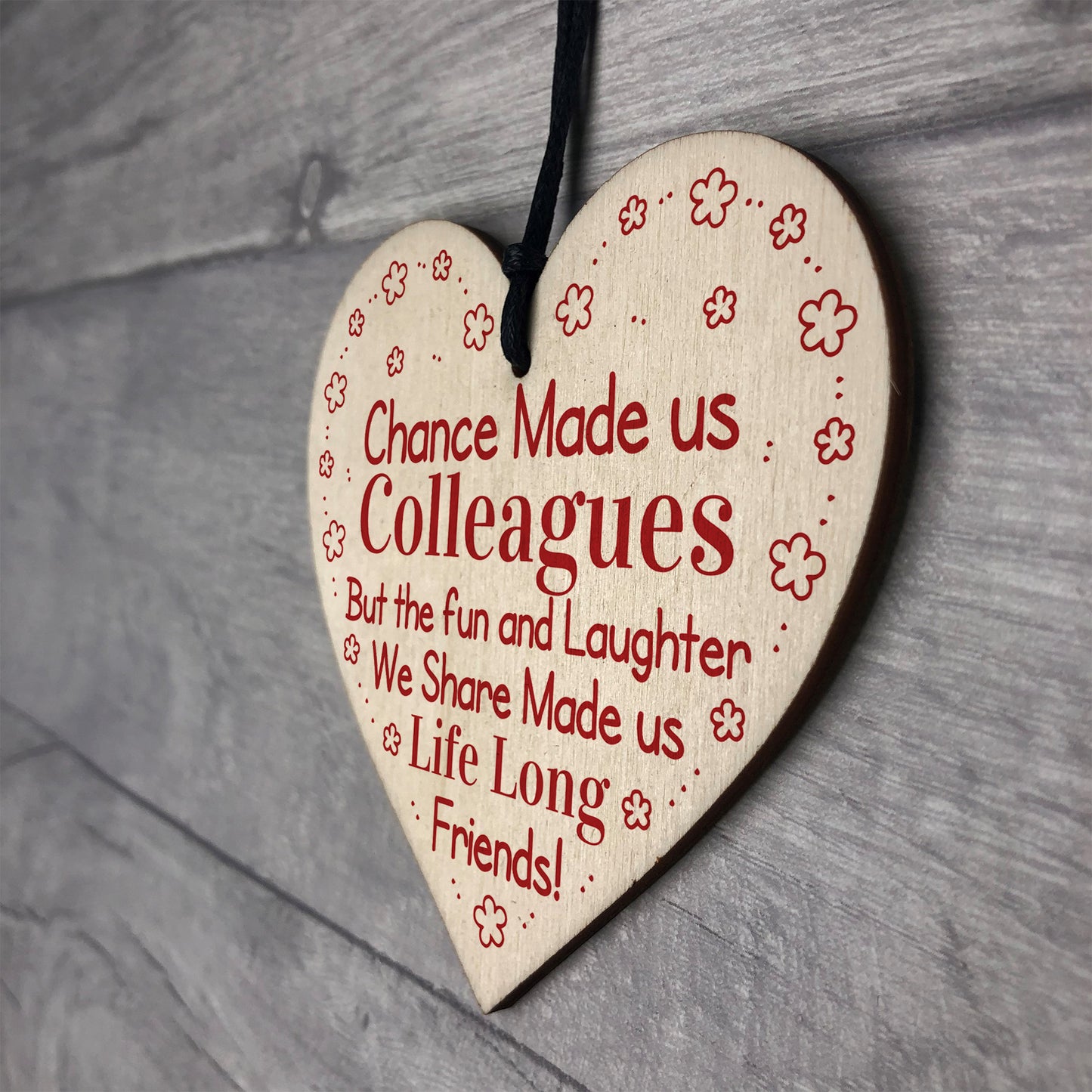 Chance Made Us Colleagues Heart Birthday Christmas Gift