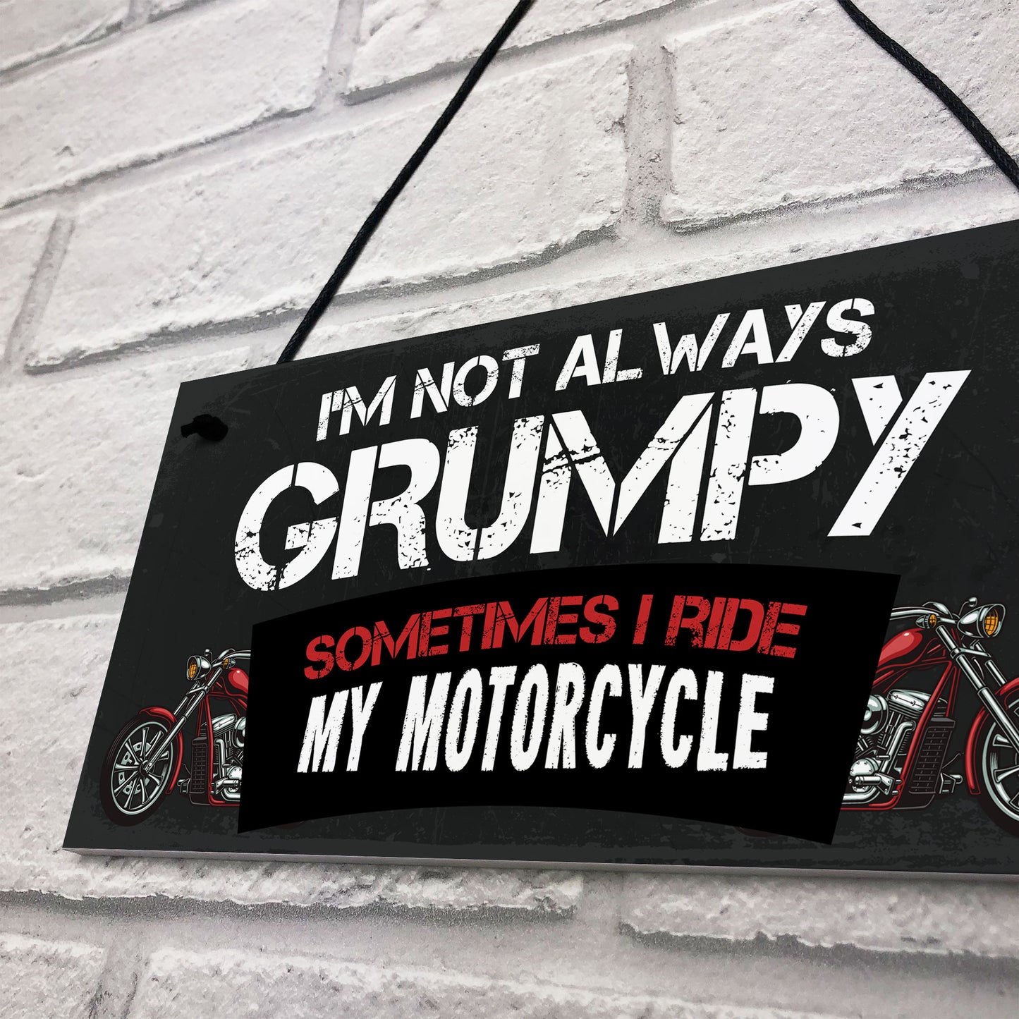 Funny Motorbike Plaque For Bikers Gift For Biker Enthusiast