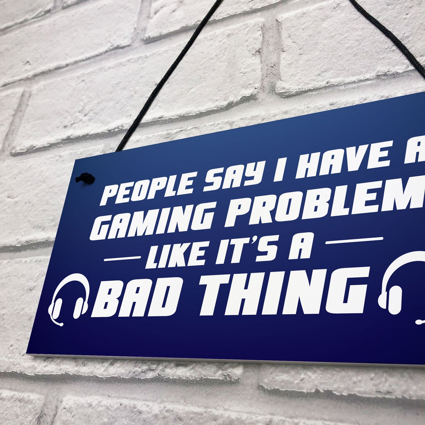 Novelty Gaming Games Room Sign Funny Gift For Brother Son