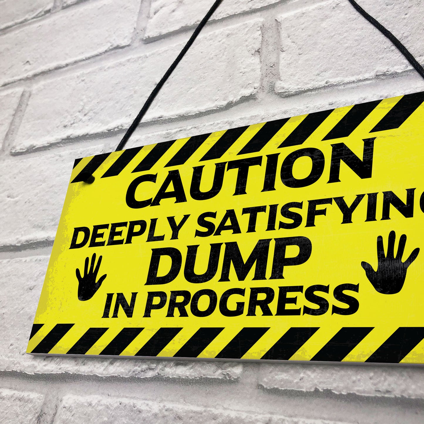 Funny Toilet Bathroom Warning Sign Novelty Bathroom Decor Gifts