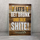 Bar Sign For Home Bar Garden Signs Hanging Sign FUNNY Alcohol