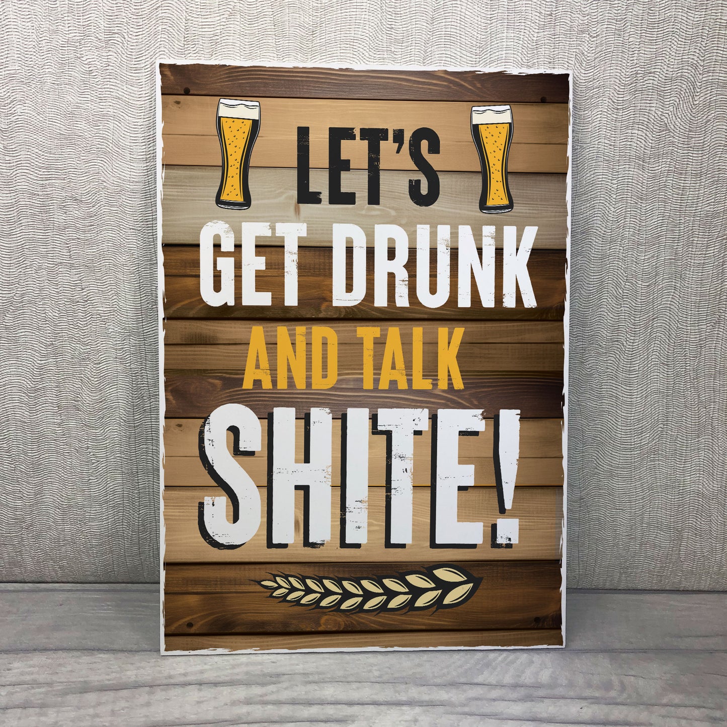 Bar Sign For Home Bar Garden Signs Hanging Sign FUNNY Alcohol