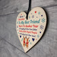Best Friend Christmas Gift Poem Heart Christmas Decoration Gift