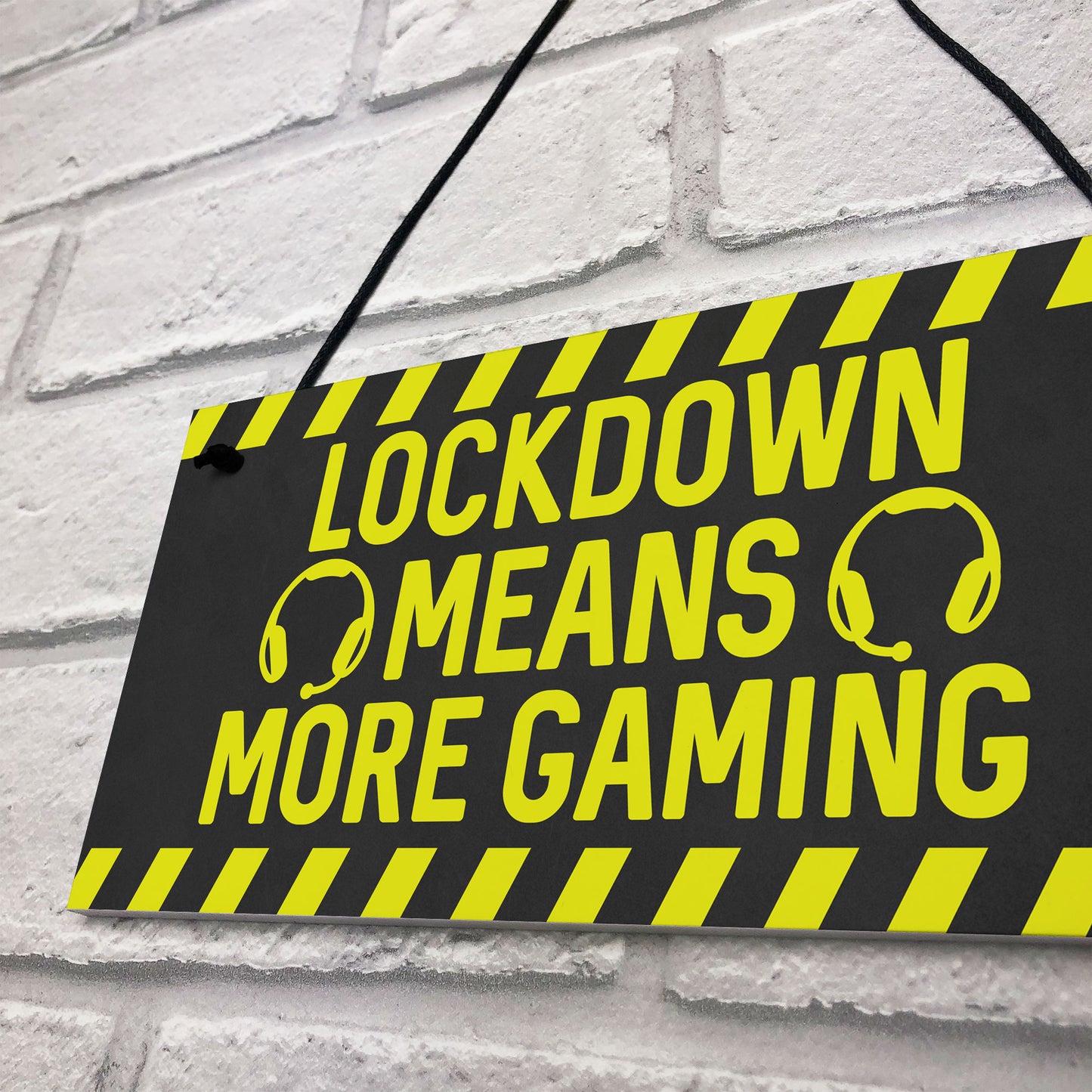 Gaming Sign Lockdown Gifts Novelty Boys Bedroom Sign Man Cave