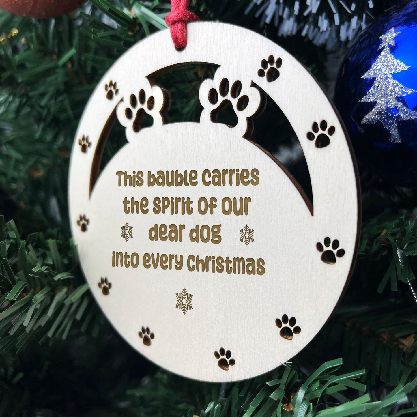 Christmas Memorial Decoration For Dog Novelty Engraved Decor