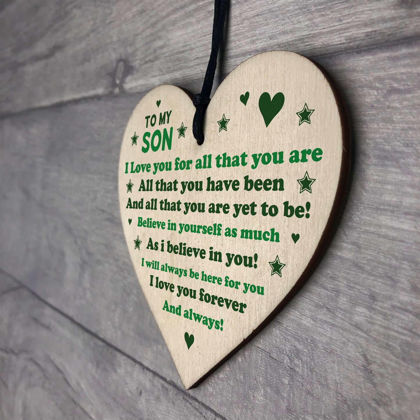 Novelty Son Gifts From Dad Mum 18th 21st Birthday Gift Heart
