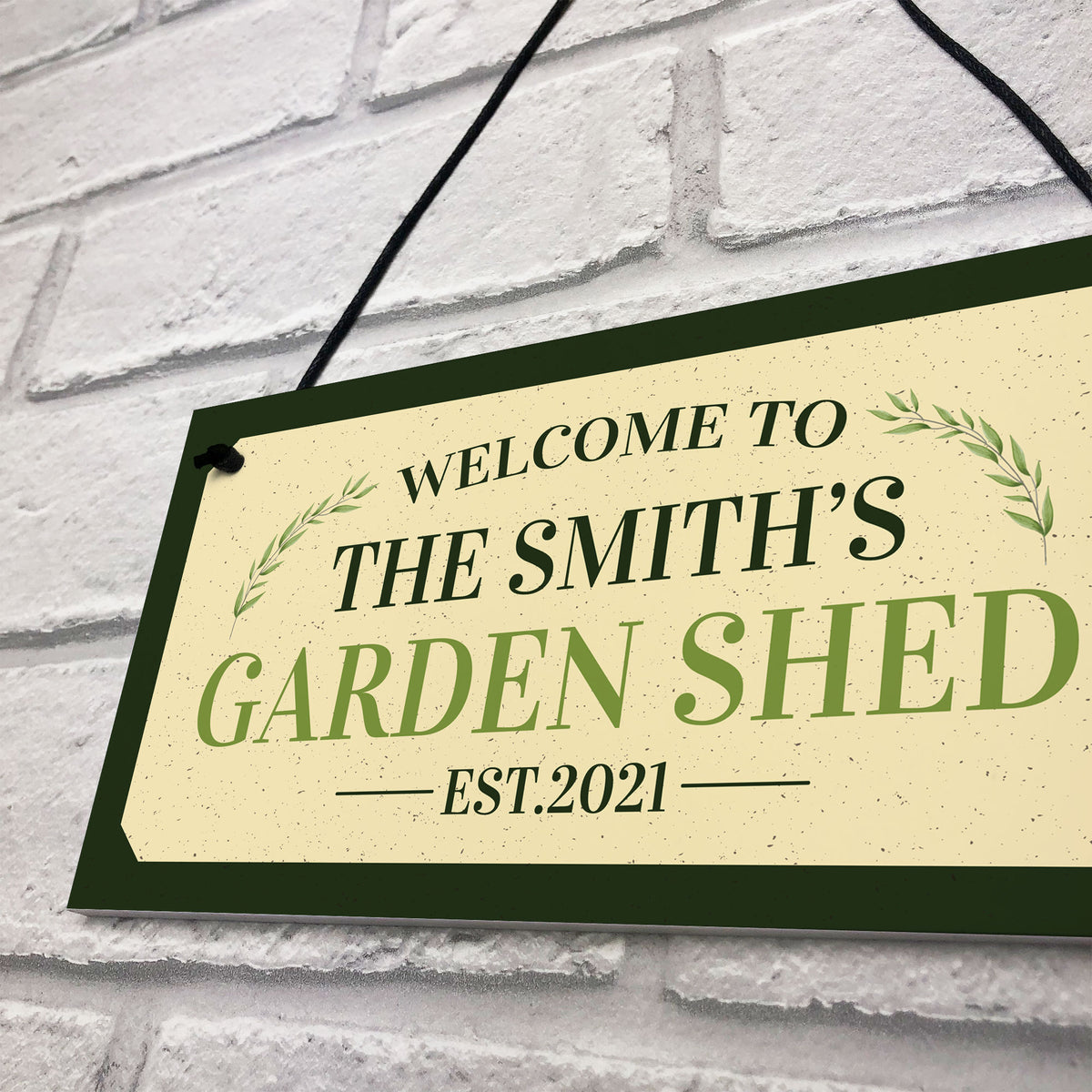 Personalised Sign For Garden Shed Novelty Garden Home Decor