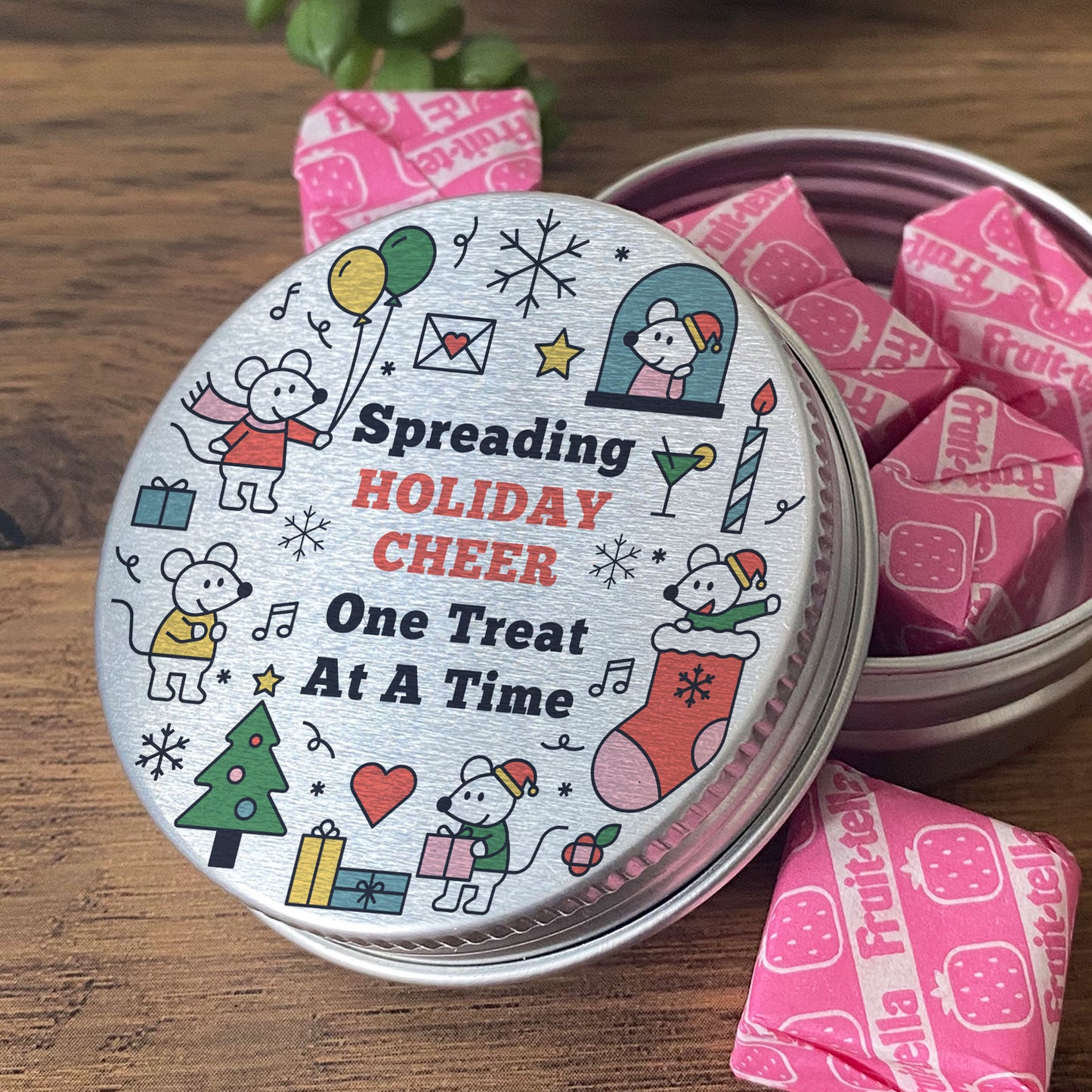 Christmas Treat Sweet Tin Stocking Filler Gift For Son Daughter