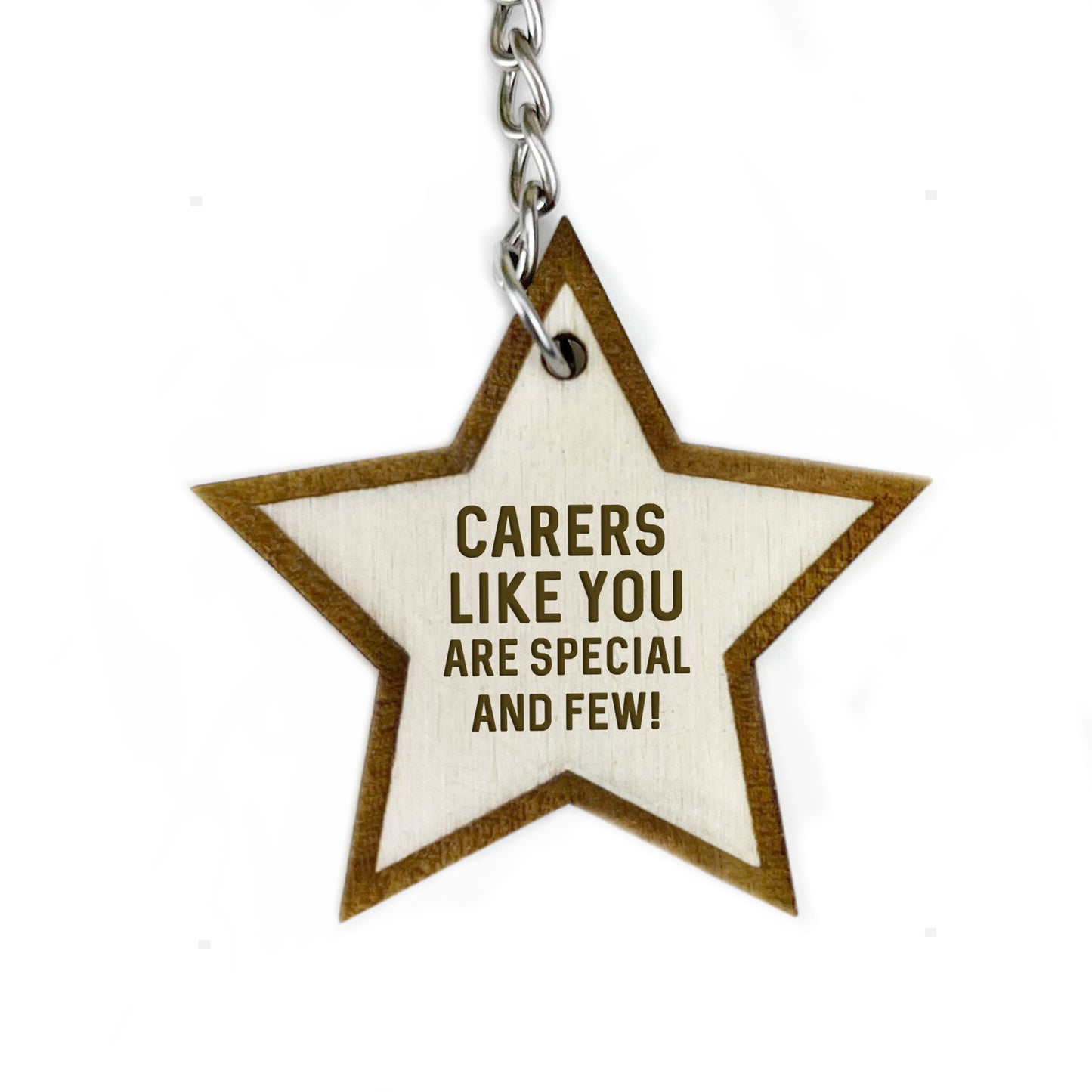 Thank You Gift For Carer Wooden Keyring Gift For Nurse