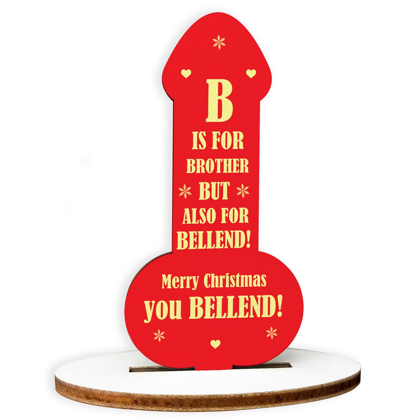 Funny RUDE Brother Gift For Christmas Wooden Plaque Funny Gift