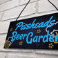 Beer Garden BAR Sign Funny Garden Shed Plaque Pub Man Cave Sign