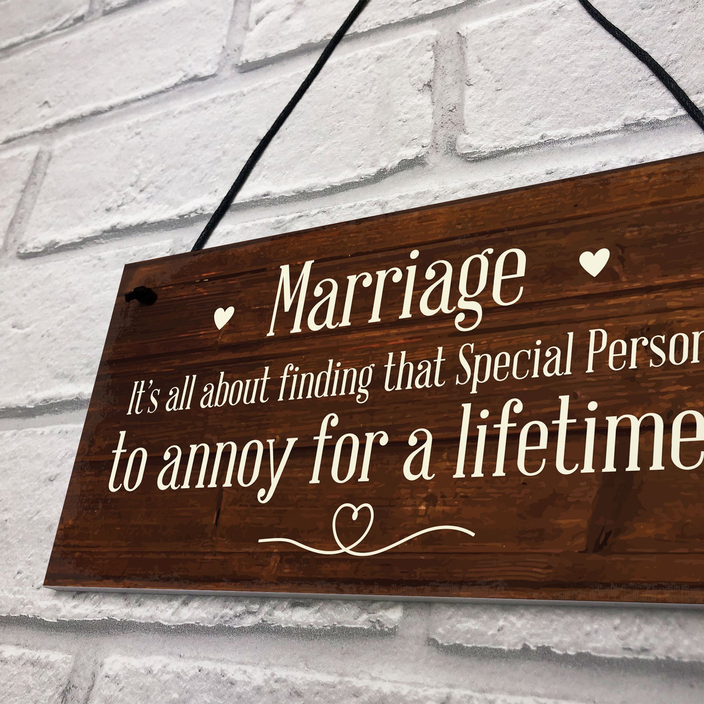 Marriage Sign Hanging Wall Decor Anniversary Wedding Anniversary