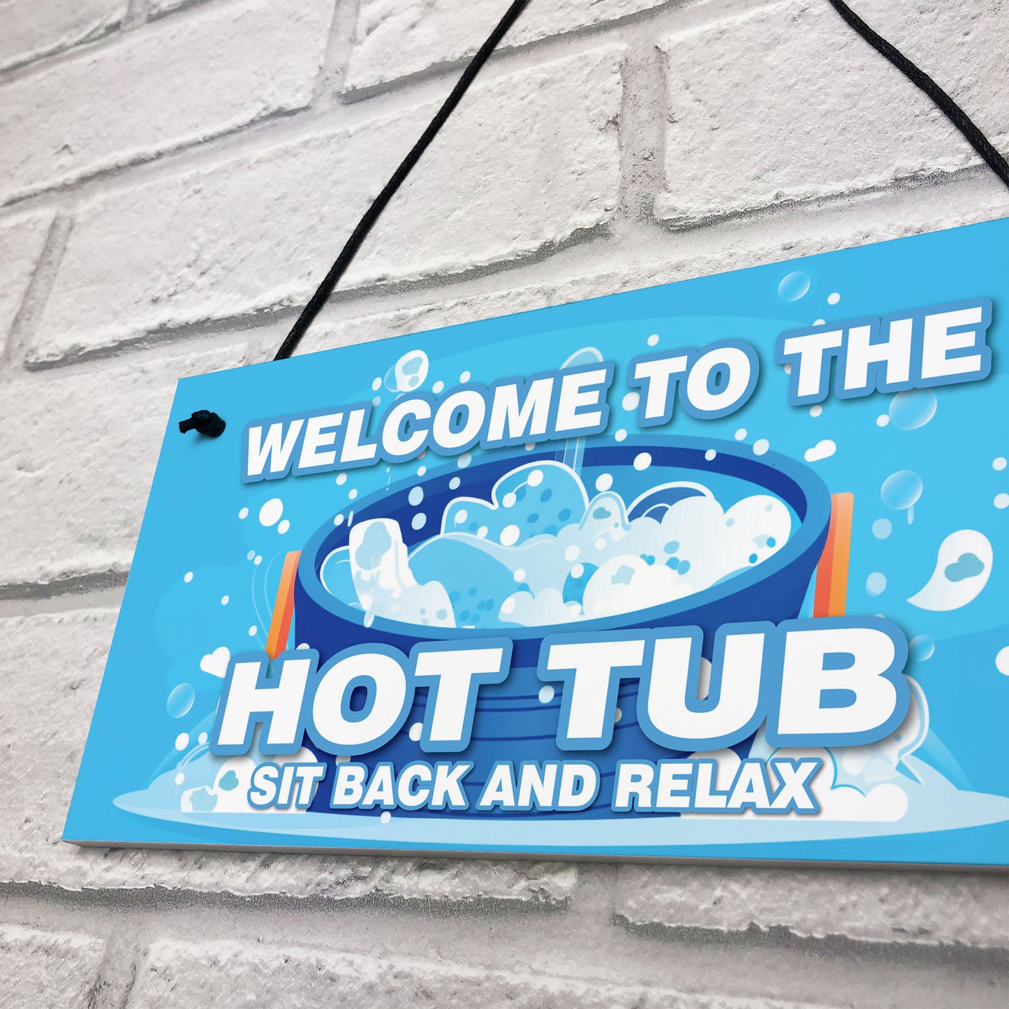 Hot Tub Signs And Plaques For Garden Summerhouse Shed Sit Back