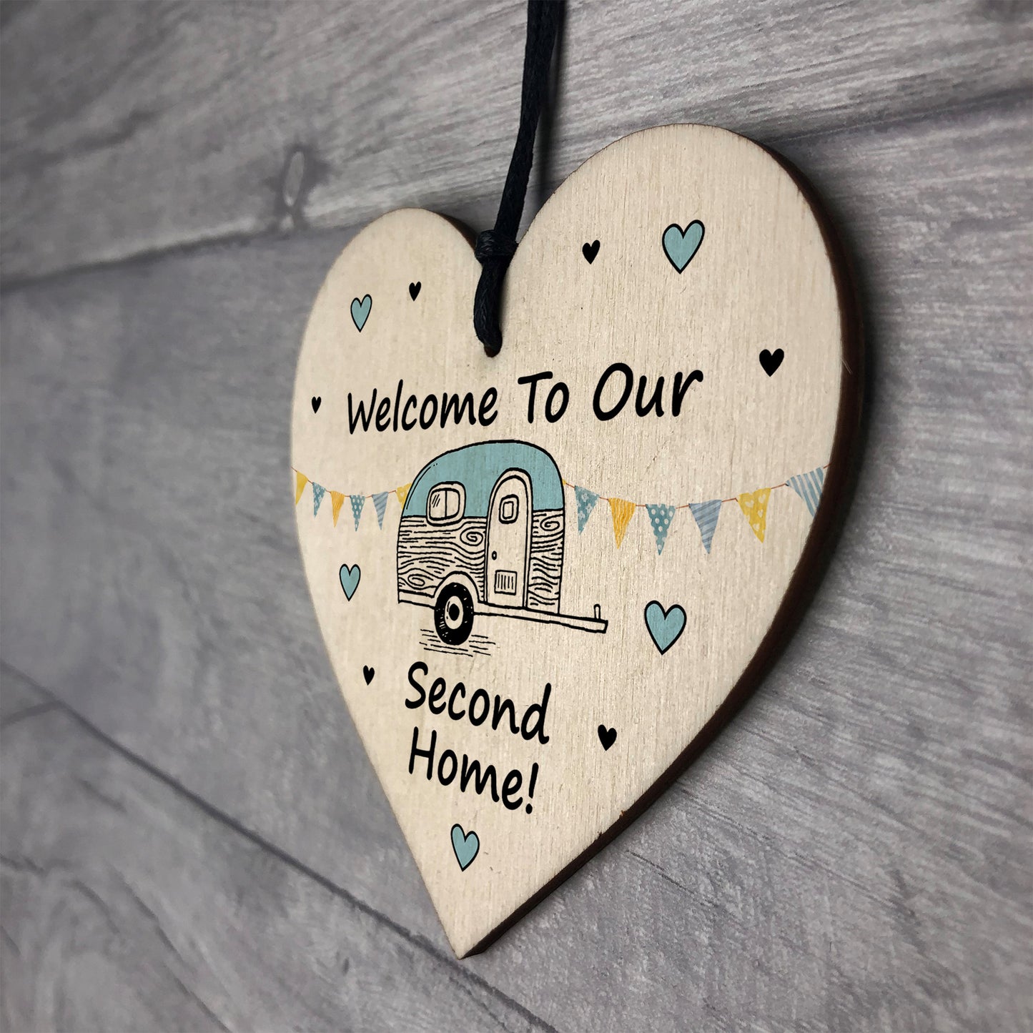 Caravan Sign Hanging Door Plaque Welcome Sign Second Home
