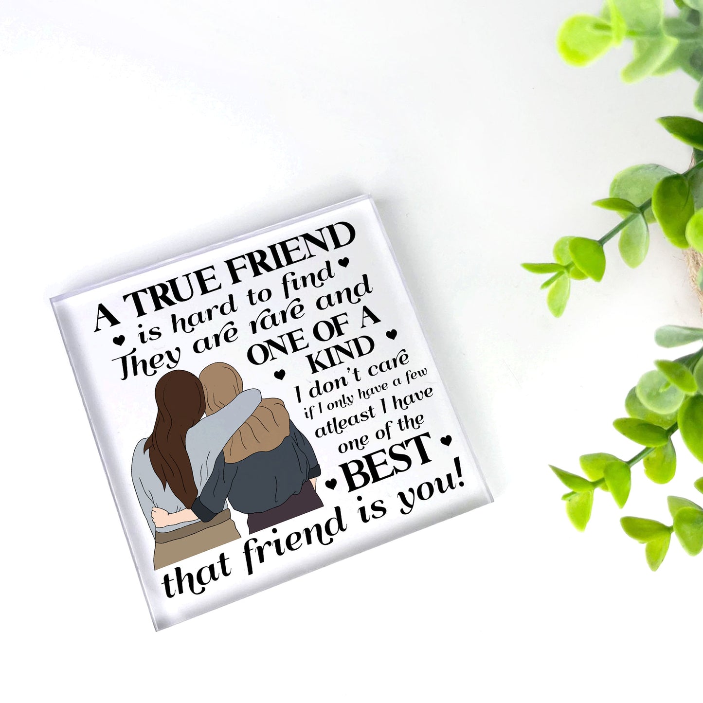 Gift For Best Friend TRUE FRIEND Gift Plaque Friendship Sign