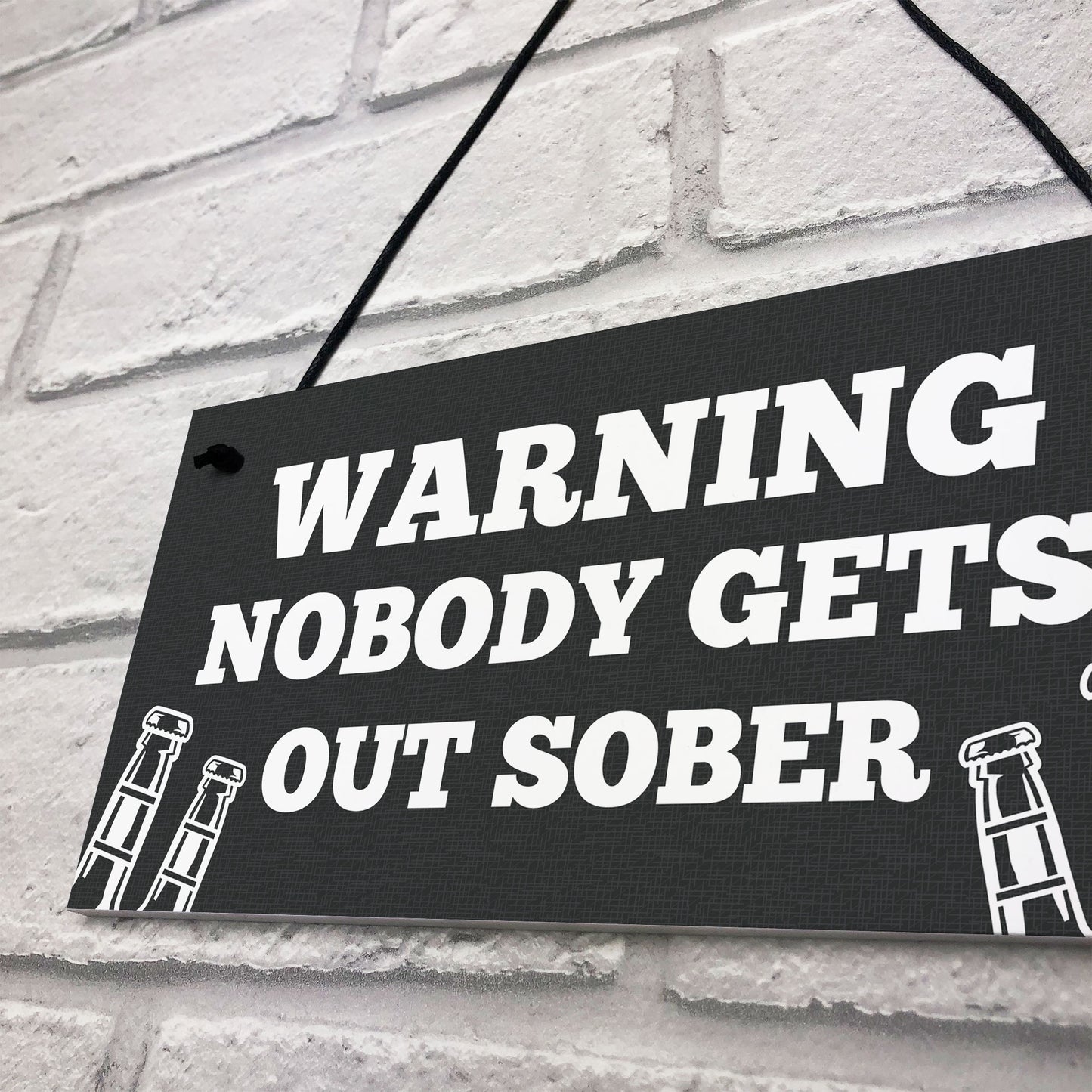 Funny WARNING Sign For Bar Home Bar Pub Hanging Wall Door Sign