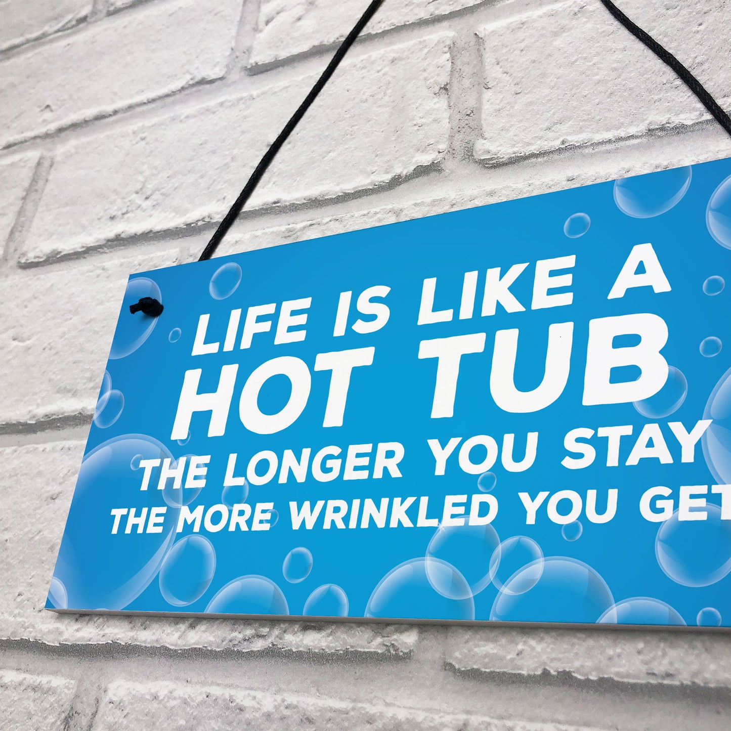 Funny Joke Hot Tub Sign Hanging Door Wall Sign Home Decor