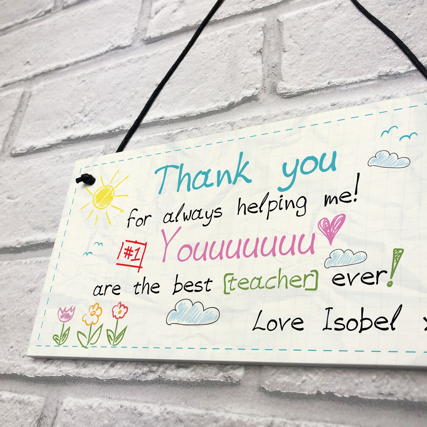 Teacher Leaving Gift Nursery Plaque Childminder Preschool Gift