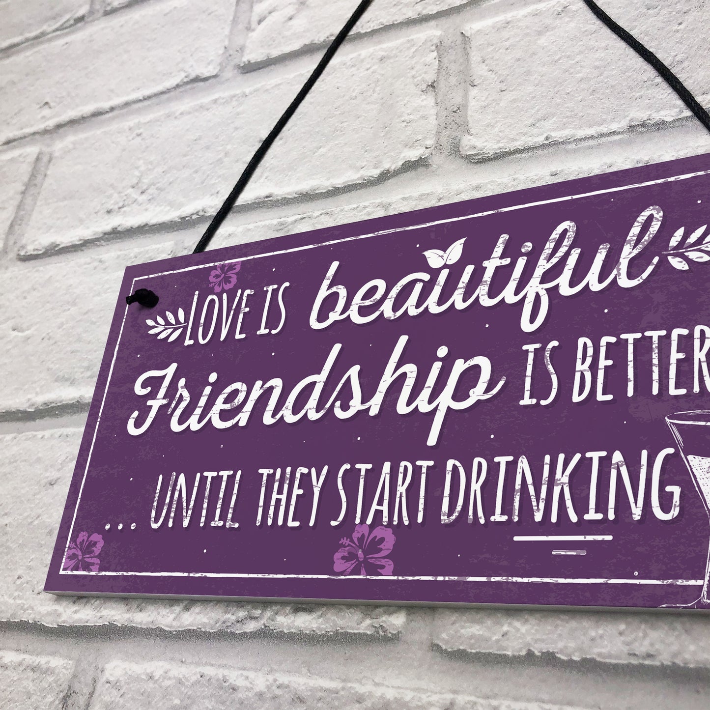 Best Friend Plaque Friendship Sign Thank You Birthday Gift