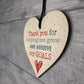 Nursery Preschool Teacher Gift Handmade Wooden Hanging Heart