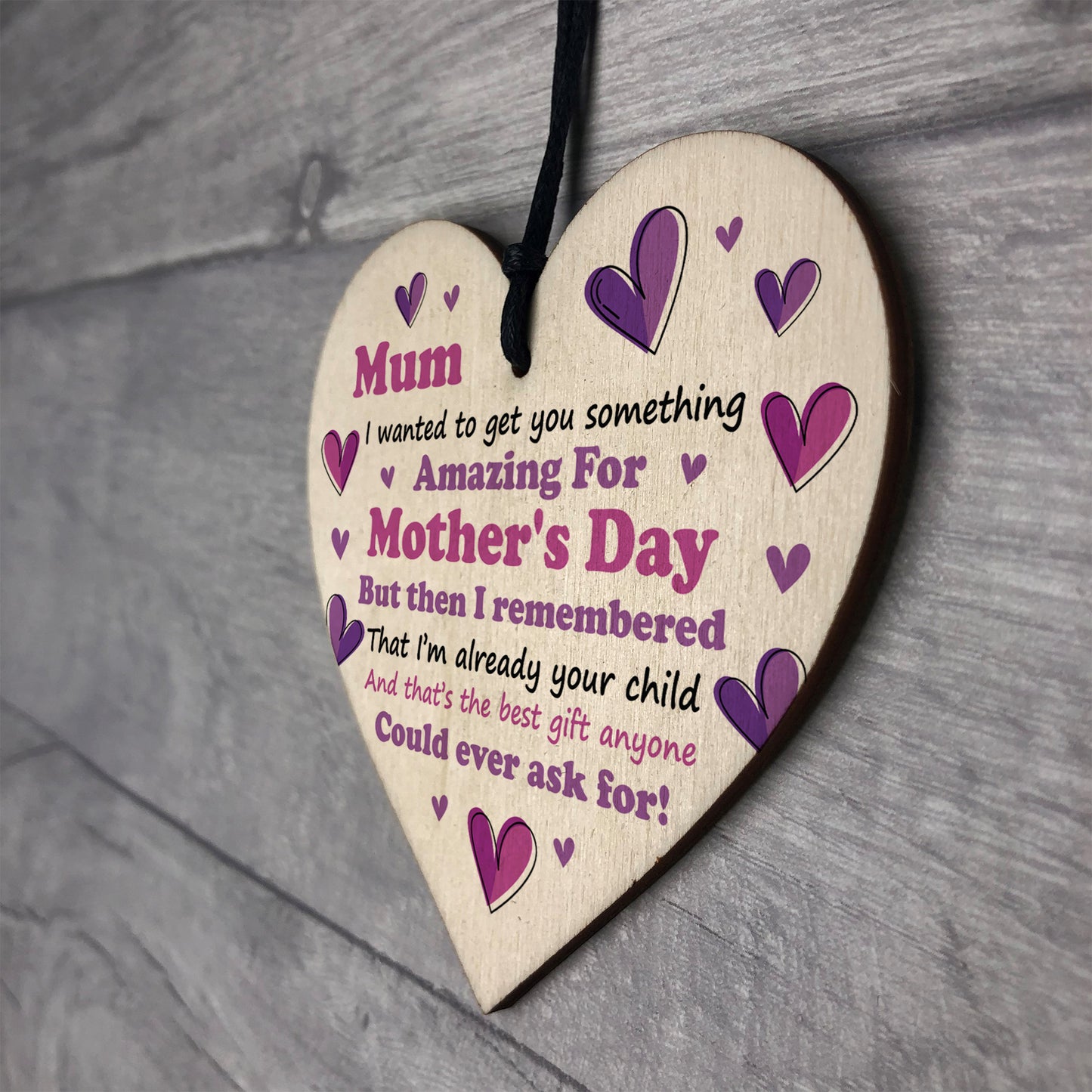 Joke Funny Mothers Day Gift For Mum From Daughter Son Heart